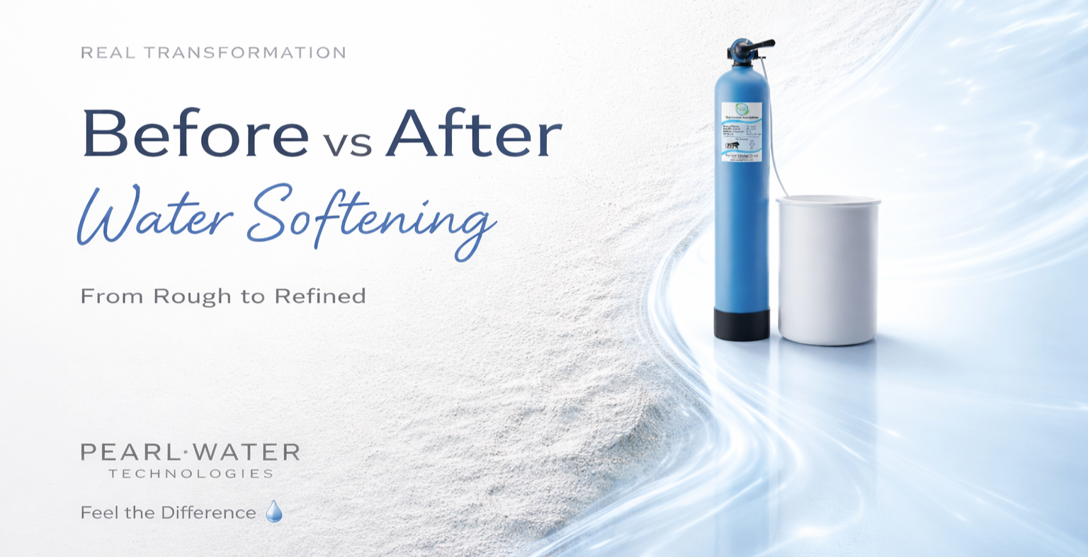Water Softener Before vs After Results | Pearl Water Technologies