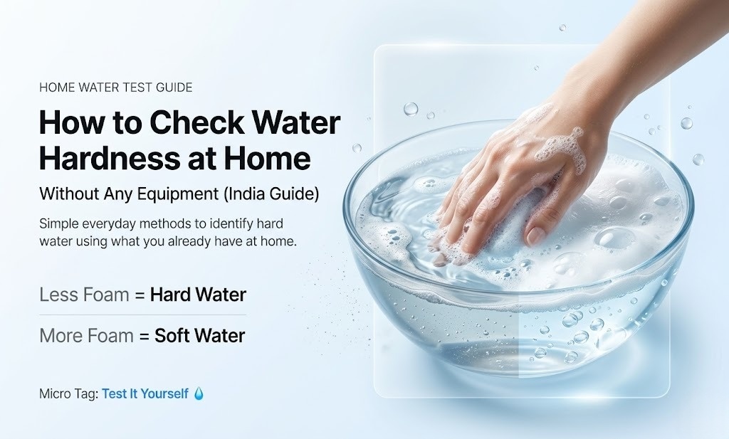 How to Check Water Hardness at Home in India (Without Any Equipment)