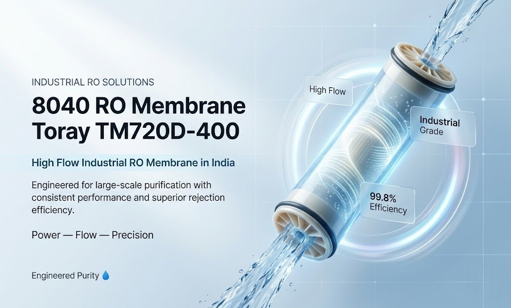 8040 RO Membrane Toray TM720D-400 | High Flow Industrial RO Membrane in India