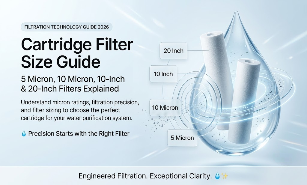 Cartridge Filter Size Guide: 5 Micron, 10 Micron & Pre-Filter Explained