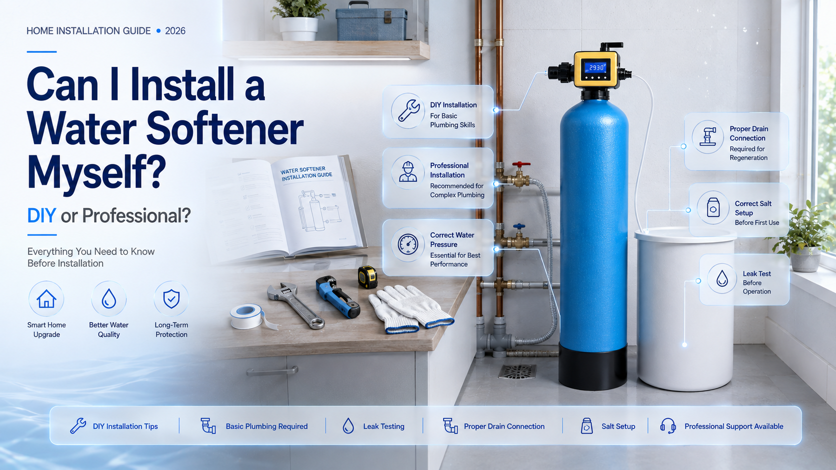 Can I Install a Water Softener Myself Without a Plumber