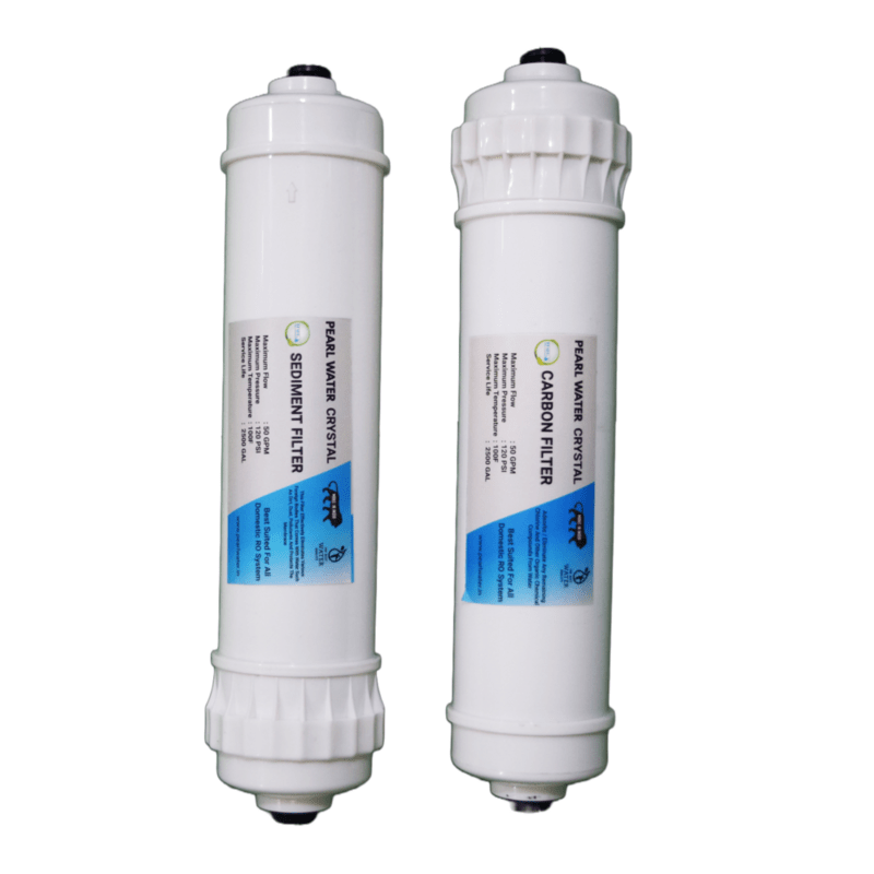 Pearl Water Carbon Filter Crystal With Sediment Filter Crystal Combo