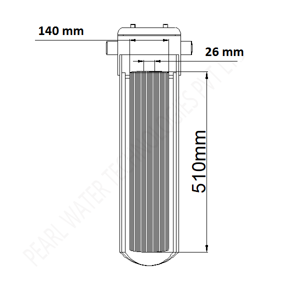 Cartridge Filter Housing - 20 Inches Jumbo (1 Inch Connections)