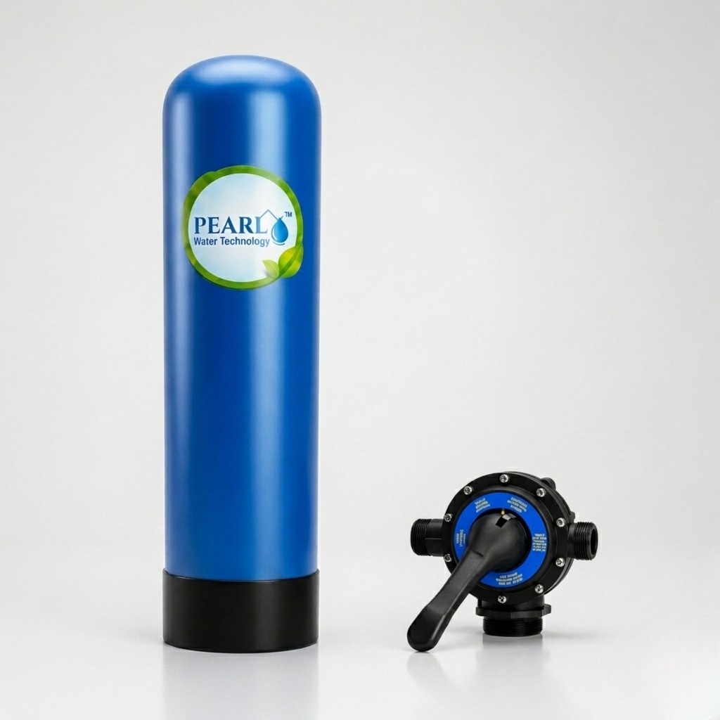 Pearl Water FRP Vessel (10×54) with UKL 25 NB Top Side Mount Softener Multiport Valve (MPV)